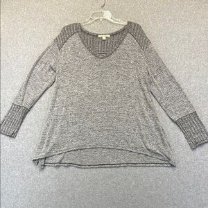 Miami Gray Long Sleeve Top